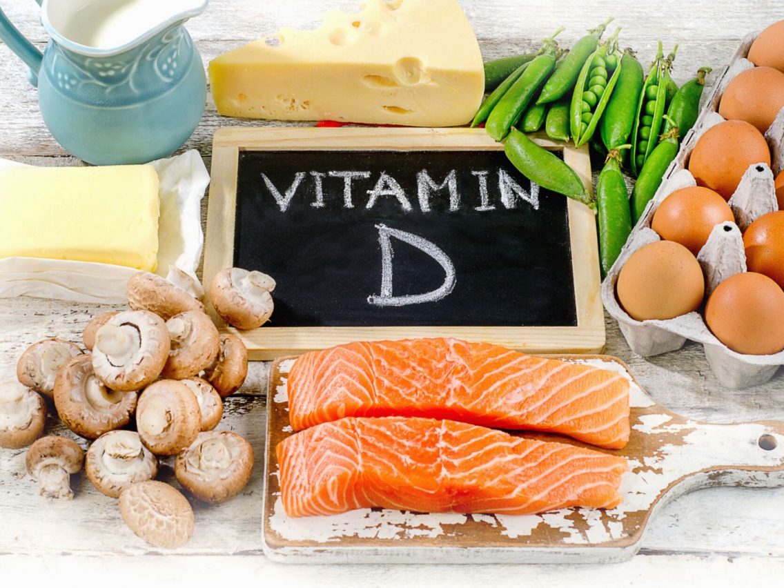 Foods rich in vitamin D. Healthy food