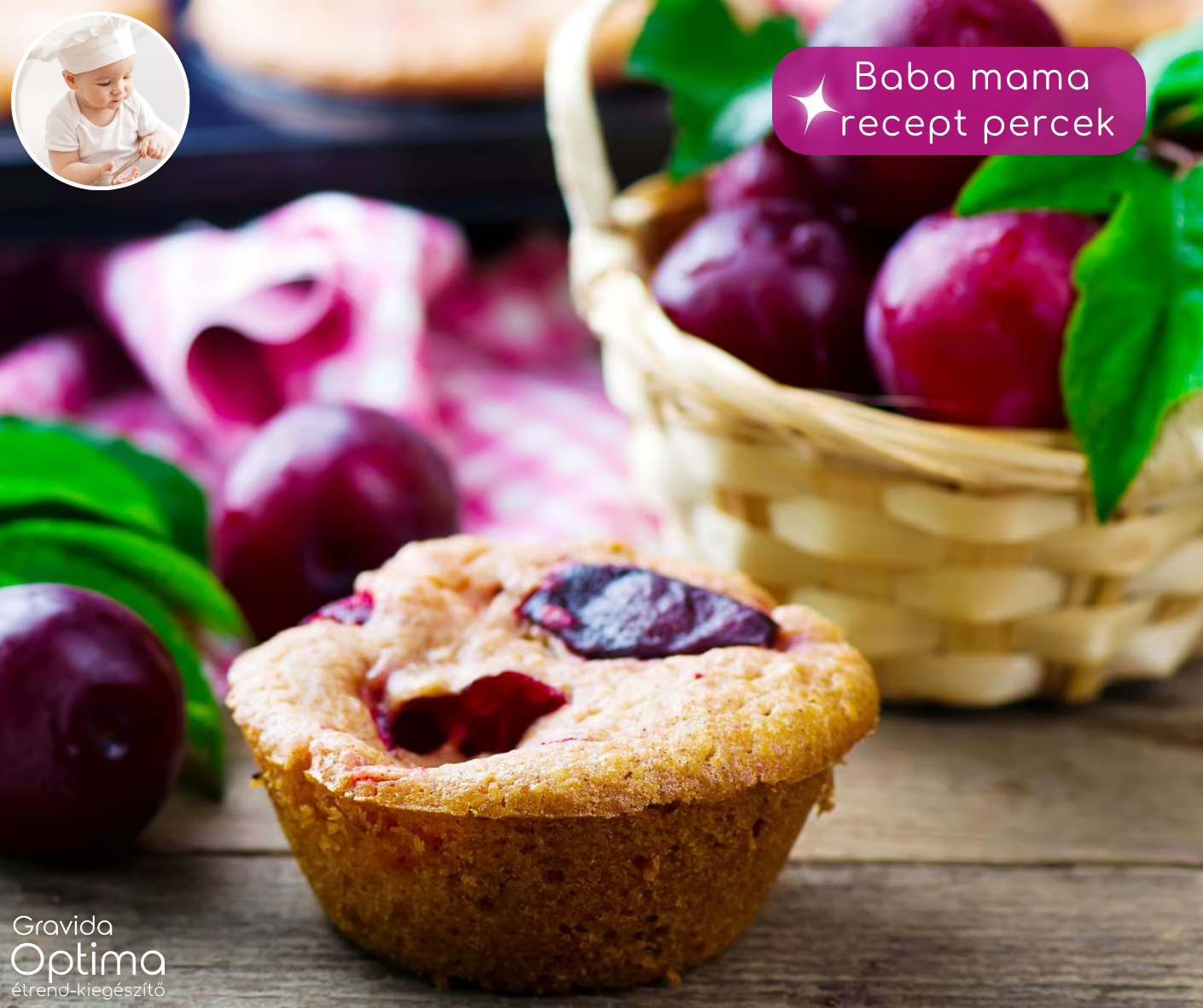 Szilvás-fahéjas muffin – puha finomság egy kis őszi hangulattal